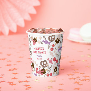 Sweet and Salty Baby Shower White Paper Cups