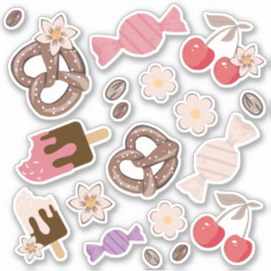 Sweet and Salty Treats Beige Pattern