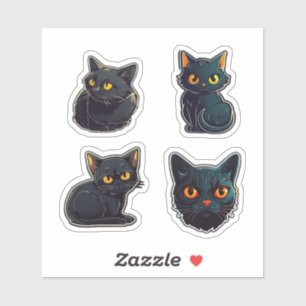 Sweet and Sassy Black Cat Catitude Graphic Design