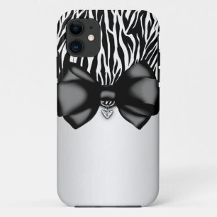 Sweet and Sassy Bowed Zebra Print Case