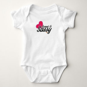 Sweet and Sassy Novelty Quotes Baby Bodysuit