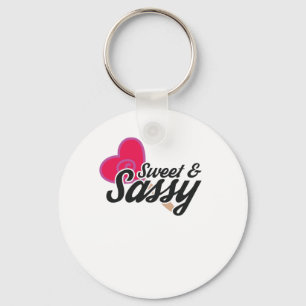 Sweet and Sassy Novelty Quotes Key Ring