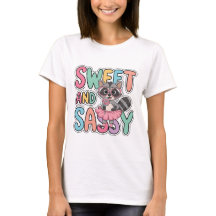Sweet and Sassy Racoon T-Shirt 