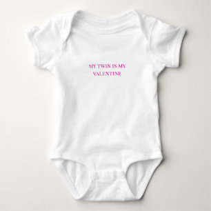 Sweet and Simple Twin Babies Baby Bodysuit