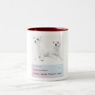 Sweet and Sour Cotton Candy Doesn't Melt Two-Tone Coffee Mug