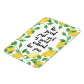 Sweet and Sour Lemon Quote Magnet (Left Side)