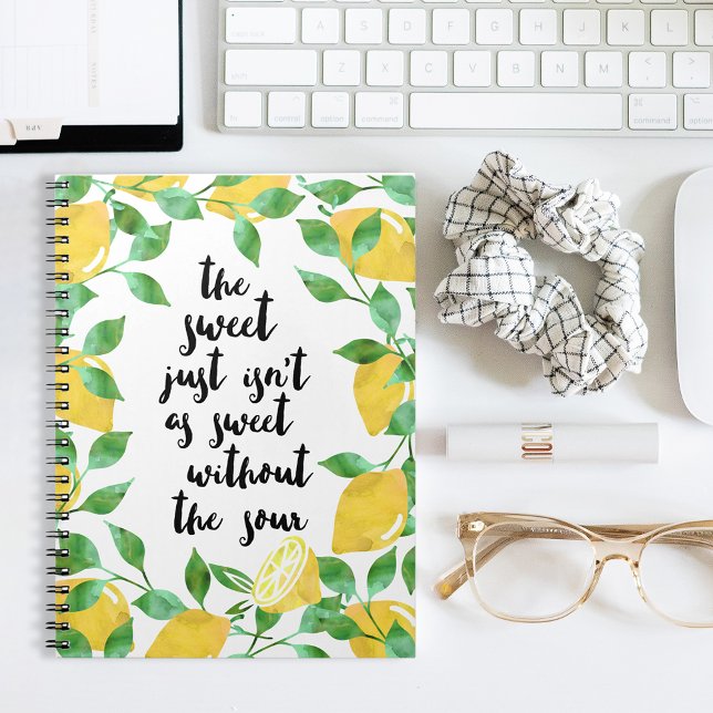 Sweet and Sour Lemon Quote Notebook (Creator Uploaded)