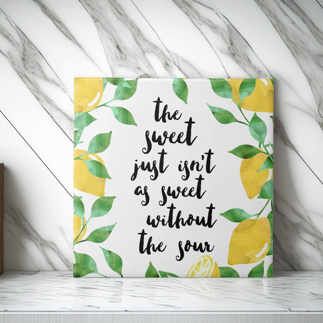 Sweet and Sour Lemon Quote Tile (Creator Uploaded)