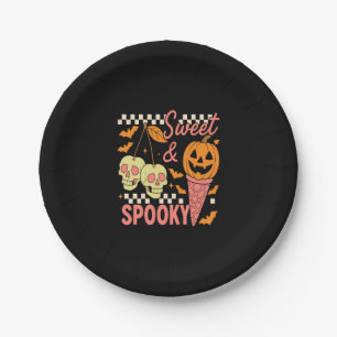 Sweet and Spooky Cute Halloween Paper Plate