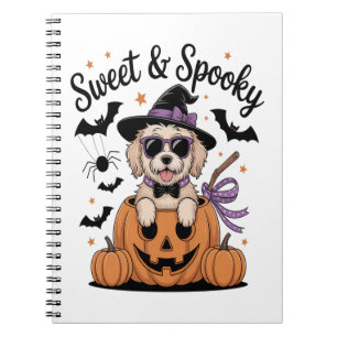 Sweet and Spooky Dog Halloween Notebook