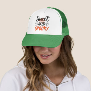 Sweet and Spooky Ghosts Halloween  Trucker Hat