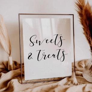 Sweet and treats wedding sign
