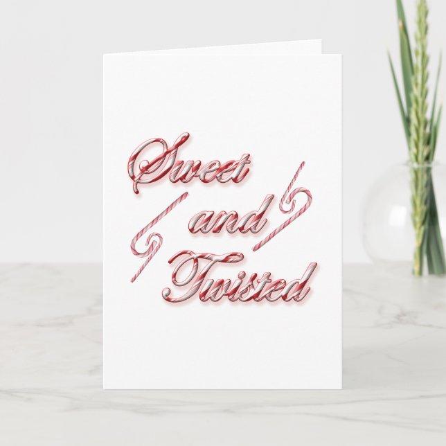 Sweet and twisted 3 holiday card (Front)