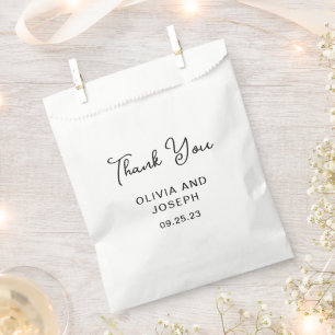 Sweet and Whimsical   Wedding Thank You Favour Bag