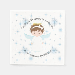 Sweet Angel Baptism First Communion Party Napkin
