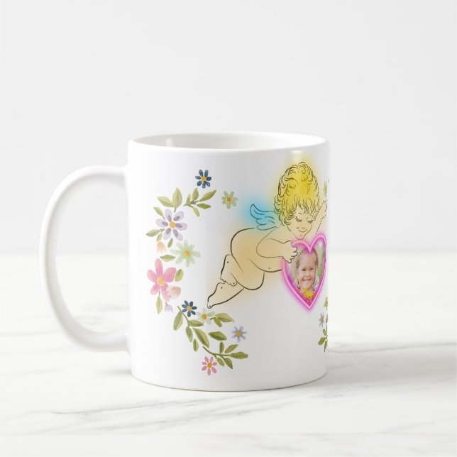 Sweet angel photo mug (Left)