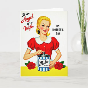 Sweet Angel Wife Mothers Day Card