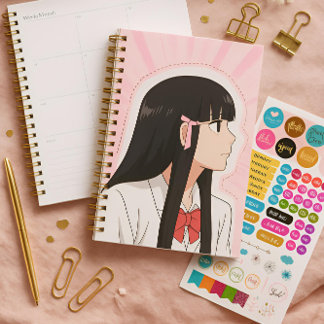 Sweet Anime Girl Aesthetic Planner 