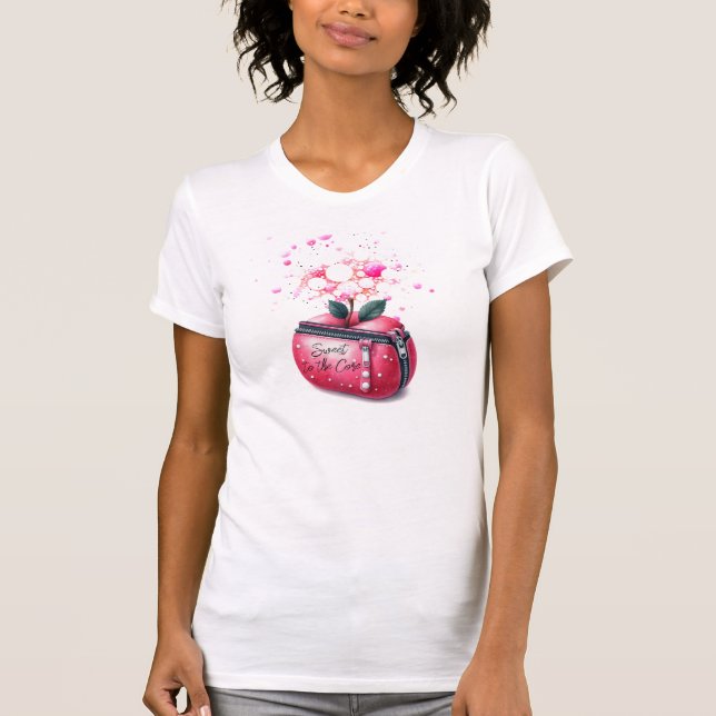 Sweet Apple Coin Purse Design T-Shirt (Front)