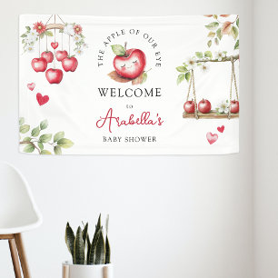 Sweet Apple Of Our Eye Baby Shower Banner