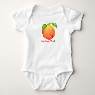 Sweet as a peach baby bodysuit