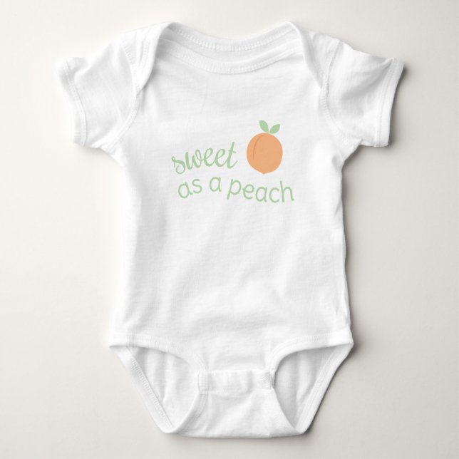 Sweet as a Peach Baby Shirt (Front)