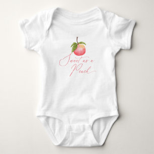 Sweet as a Peach Baby Shower Bodysuit