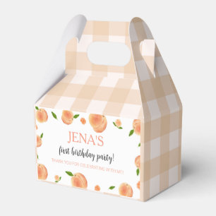 Sweet As A Peach Birthday Favor Box