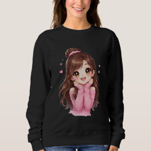 Sweet as a Pink Dream Little Heart Full of Joy Blu Sweatshirt