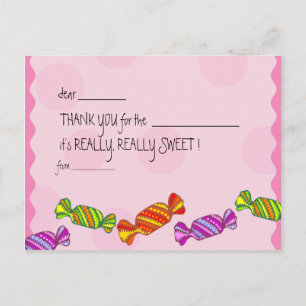 Sweet as a toffee - Kids thank you cards
