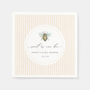 Sweet As Can Bee Baby Shower Napkins