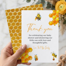 Sweet As Can Bee Baby Shower Stationery
