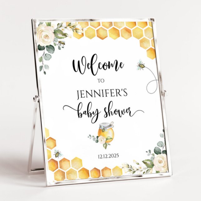 Sweet as can bee baby shower welcome sign (Creator Uploaded)