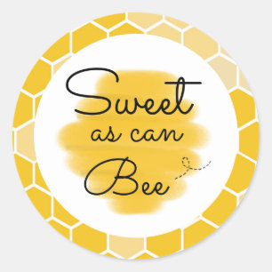 Sweet as can bee   Bee party  Favour Classic Round Sticker