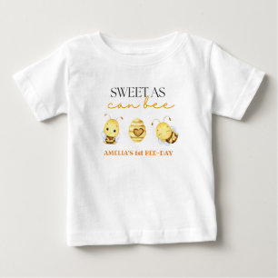 Sweet As Can Bee Birthday Baby T-Shirt