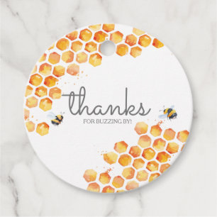 Sweet As Can Bee Bumblebee Round Favour Tags