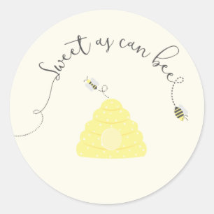 Sweet As Can Bee Classic Round Sticker