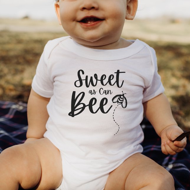 Sweet As Can Bee  cute Honey Bee Baby Gift Baby Bo Bodysuit (Creator Uploaded)