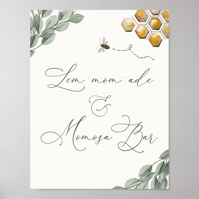 Sweet as Can Bee Eucalyptus Lem-mom-ade & Momosa  Poster (Front)
