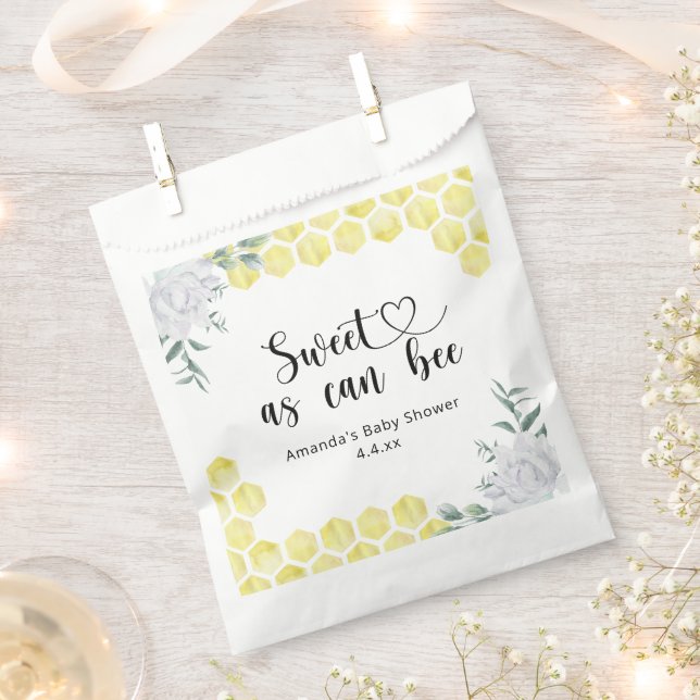 Sweet as can Bee -  Favour Bag (Clipped)