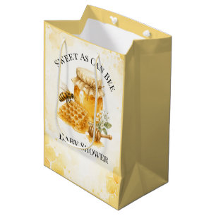 Sweet As Can Bee Gender Neutral Baby Shower Medium Gift Bag