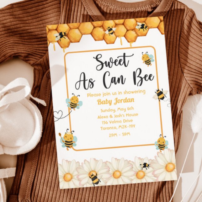 Sweet As Can Bee Invitation (Creator Uploaded)