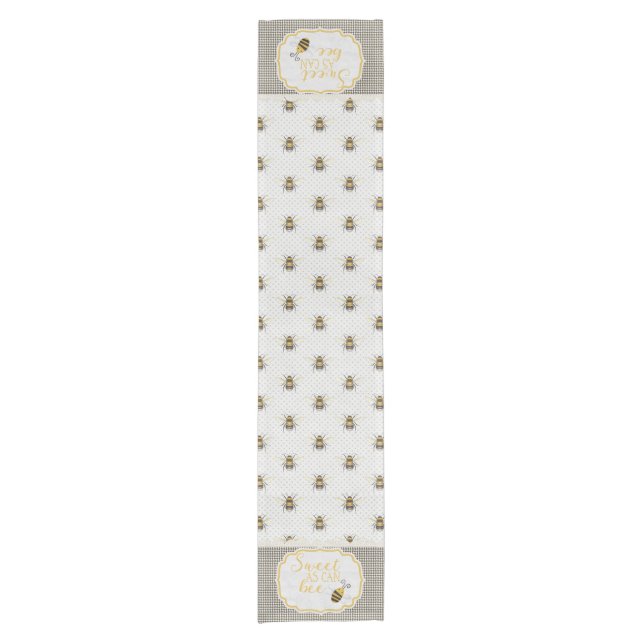 Sweet As Can "BEE" Short Table Runner (Front)