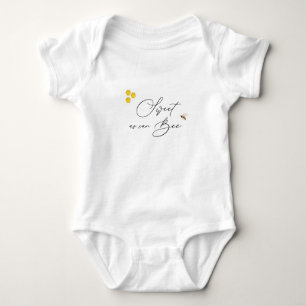 Sweet as Can Bee, Simple Honey Bee Baby Bodysuit