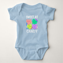 Sweet As Candy Valentine's Day Baby Bodysuit