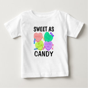 Sweet As Candy Valentine's Day Baby T-Shirt