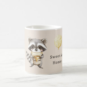 Sweet as Honey Racoon Honeycombs Balloon Coffee Mug