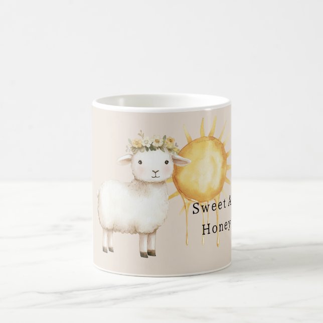 Sweet as Honey Sheep Coffee Mug (Center)