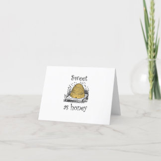 "Sweet as Honey" Thank you Card
