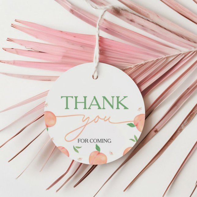 Sweet As Peach Birthday Favour Tags (Creator Uploaded)